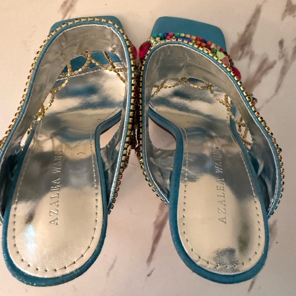 Azalea Wang Envie Multi Color Mule Stilettos, NWOB, Size 6-1/2. - Picture 7 of 12